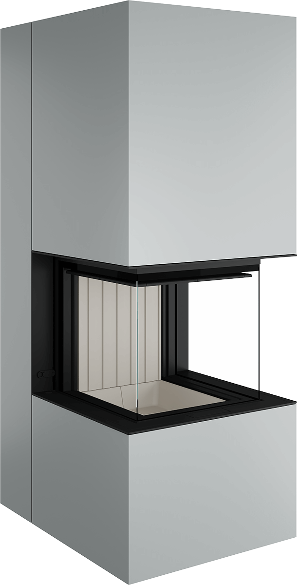 Artemis - Soba Eleganta cu Foc Panoramica 3-Fete, Design Premium Spartherm