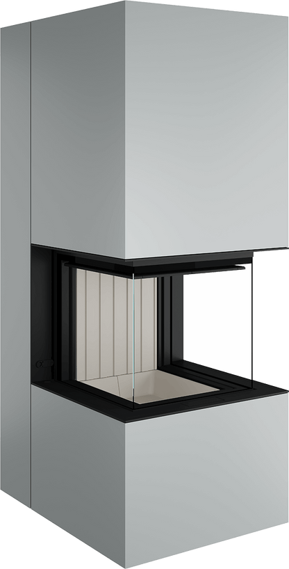 Artemis - Soba Eleganta cu Foc Panoramica 3-Fete, Design Premium Spartherm