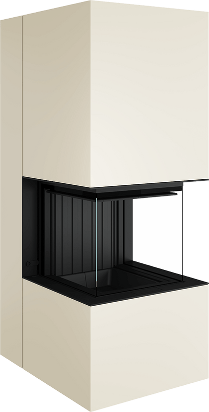 Artemis - Soba Eleganta cu Foc Panoramica 3-Fete, Design Premium Spartherm