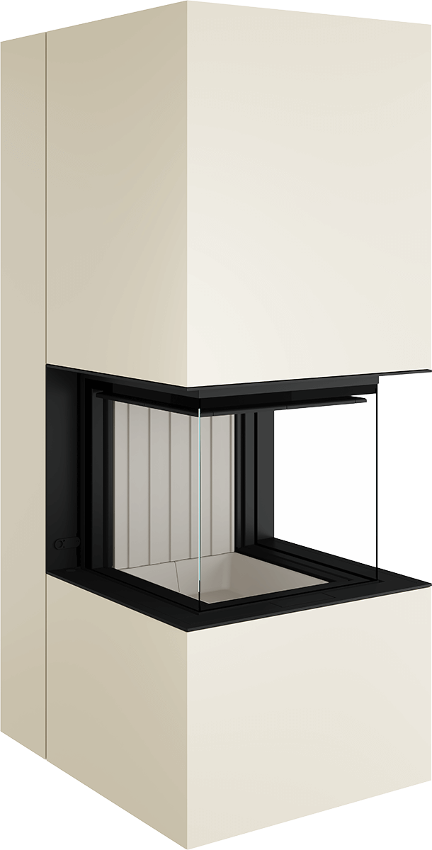 Artemis - Soba Eleganta cu Foc Panoramica 3-Fete, Design Premium Spartherm