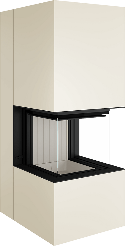 Artemis - Soba Eleganta cu Foc Panoramica 3-Fete, Design Premium Spartherm