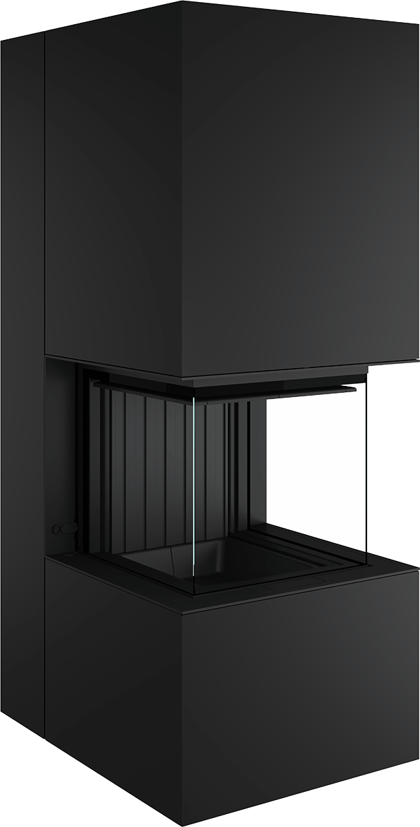 Artemis - Soba Eleganta cu Foc Panoramica 3-Fete, Design Premium Spartherm