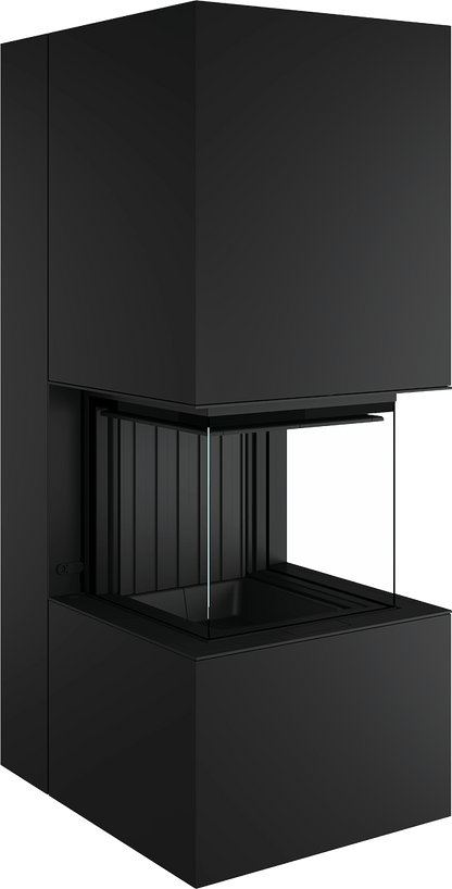 Artemis - Soba Eleganta cu Foc Panoramica 3-Fete, Design Premium Spartherm