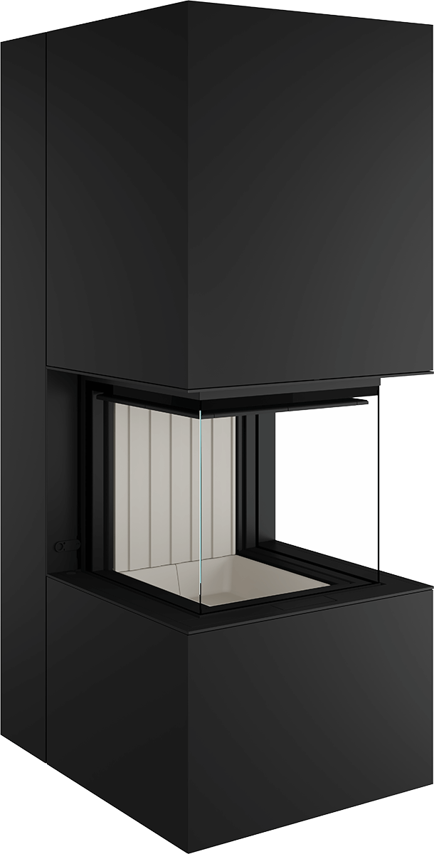 Artemis - Soba Eleganta cu Foc Panoramica 3-Fete, Design Premium Spartherm