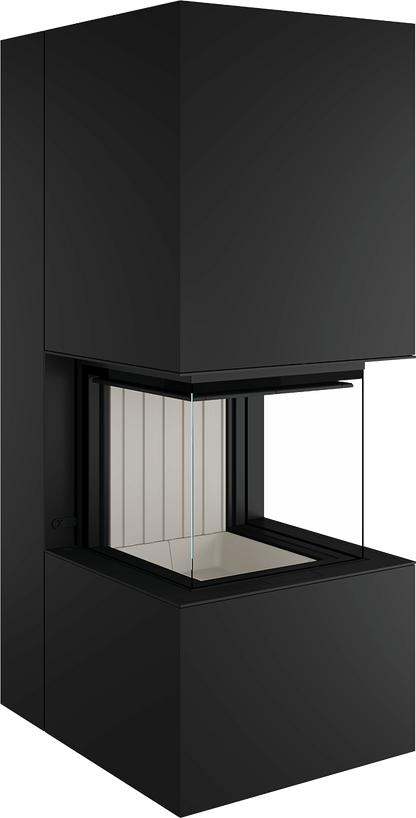 Artemis - Soba Eleganta cu Foc Panoramica 3-Fete, Design Premium Spartherm