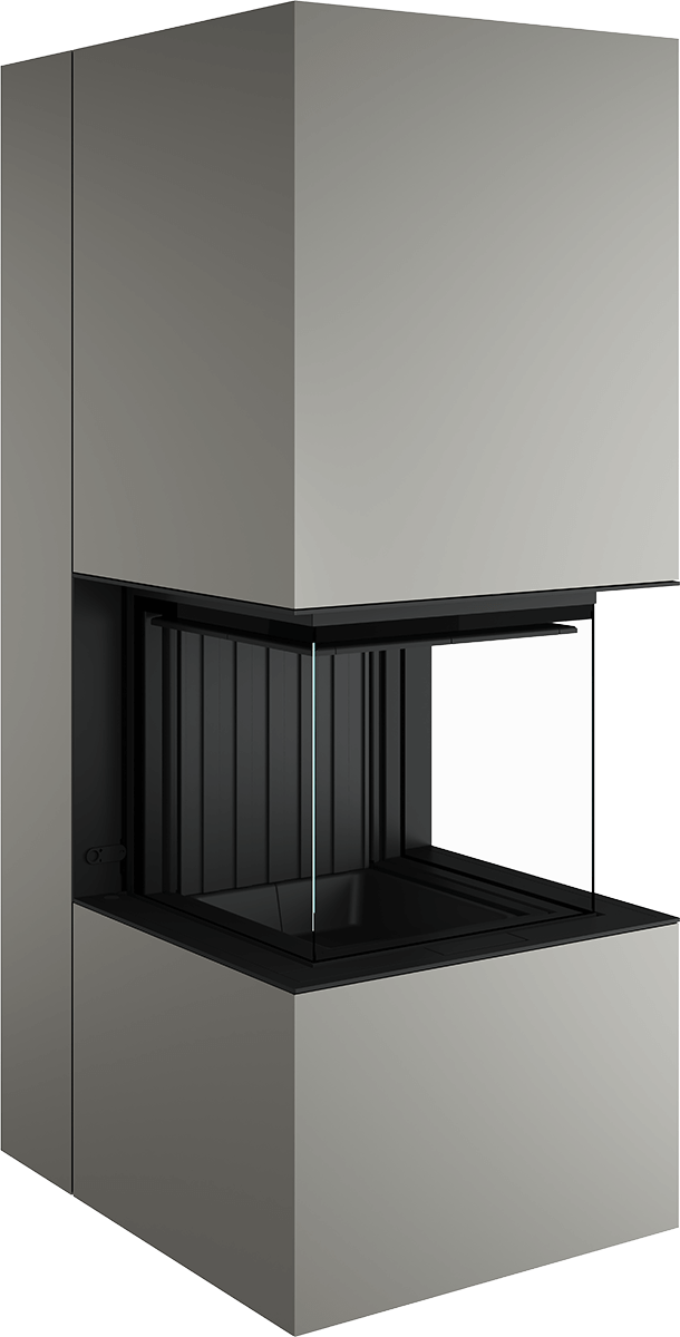 Artemis - Soba Eleganta cu Foc Panoramica 3-Fete, Design Premium Spartherm