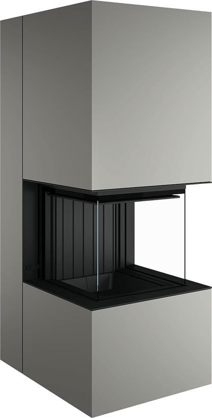 Artemis - Soba Eleganta cu Foc Panoramica 3-Fete, Design Premium Spartherm