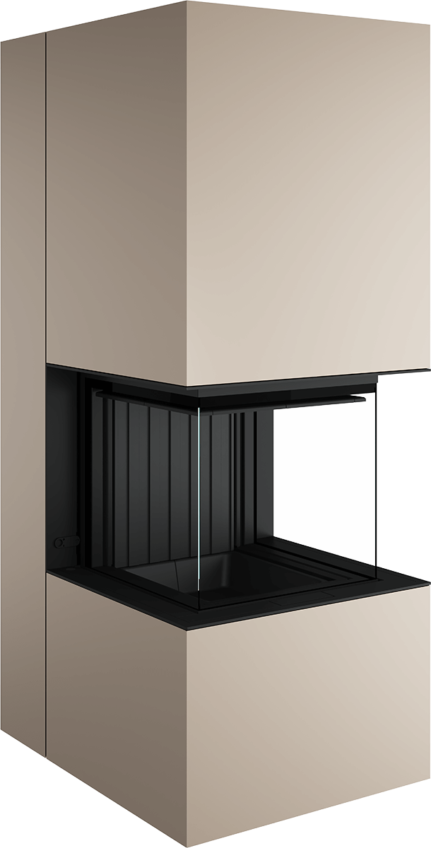 Artemis - Soba Eleganta cu Foc Panoramica 3-Fete, Design Premium Spartherm