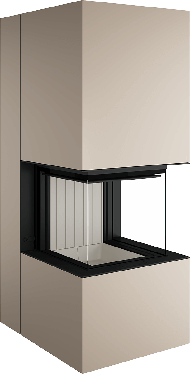 Artemis - Soba Eleganta cu Foc Panoramica 3-Fete, Design Premium Spartherm