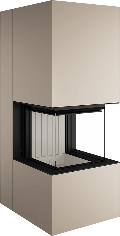 Artemis - Soba Eleganta cu Foc Panoramica 3-Fete, Design Premium Spartherm