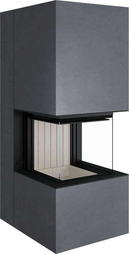 Artemis - Soba Eleganta cu Foc Panoramica 3-Fete, Design Premium Spartherm