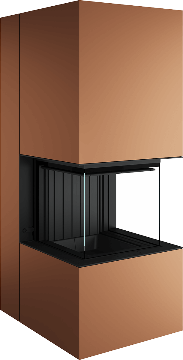 Artemis - Soba Eleganta cu Foc Panoramica 3-Fete, Design Premium Spartherm