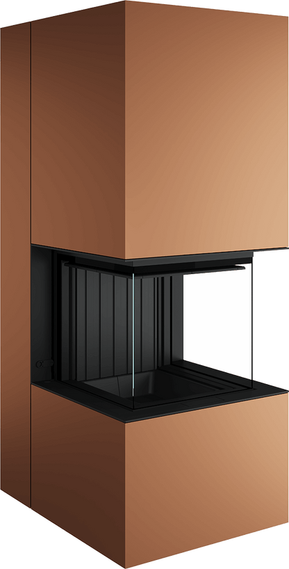 Artemis - Soba Eleganta cu Foc Panoramica 3-Fete, Design Premium Spartherm