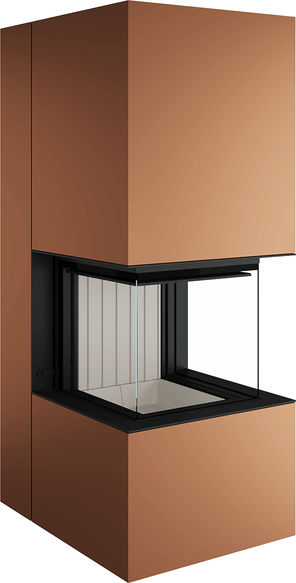 Artemis - Soba Eleganta cu Foc Panoramica 3-Fete, Design Premium Spartherm