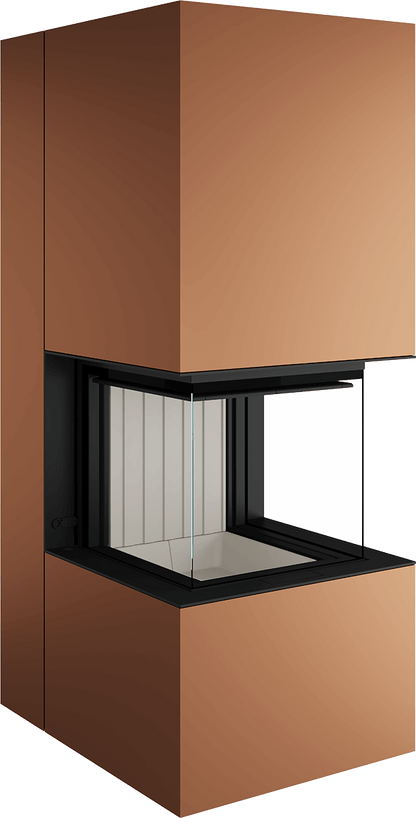 Artemis - Soba Eleganta cu Foc Panoramica 3-Fete, Design Premium Spartherm