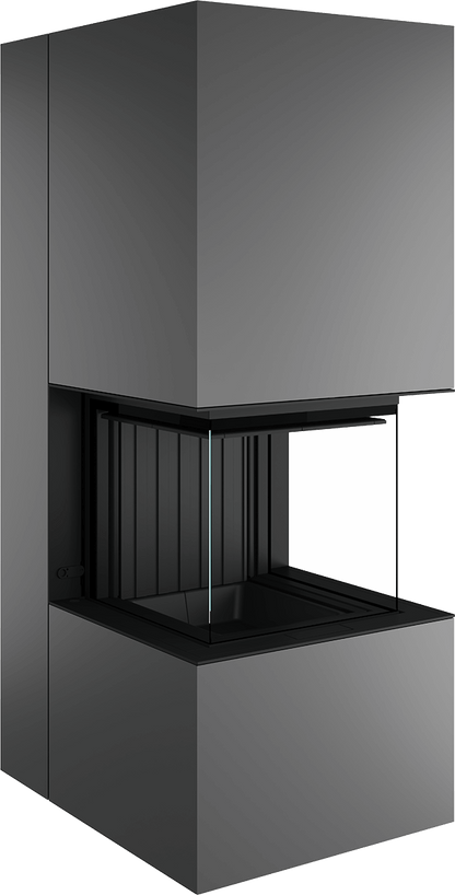 Artemis - Soba Eleganta cu Foc Panoramica 3-Fete, Design Premium Spartherm