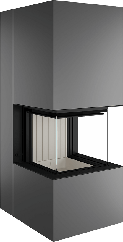 Artemis - Soba Eleganta cu Foc Panoramica 3-Fete, Design Premium Spartherm