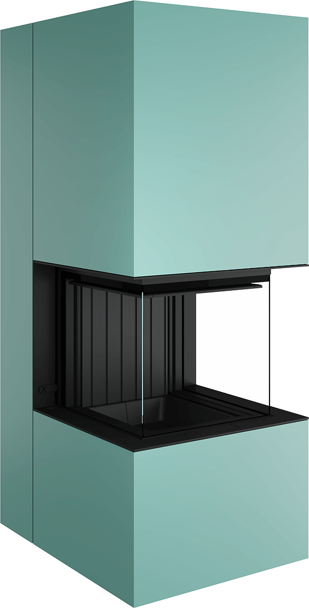 Artemis - Soba Eleganta cu Foc Panoramica 3-Fete, Design Premium Spartherm