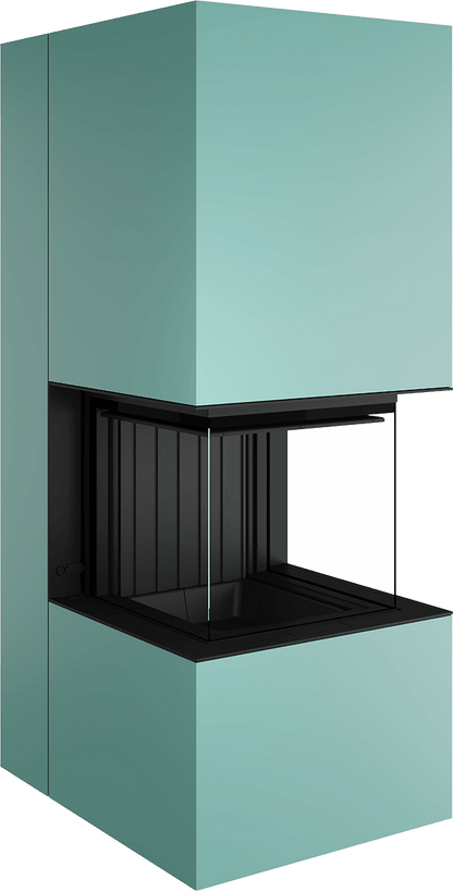 Artemis - Soba Eleganta cu Foc Panoramica 3-Fete, Design Premium Spartherm