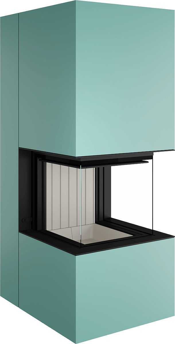 Artemis - Soba Eleganta cu Foc Panoramica 3-Fete, Design Premium Spartherm