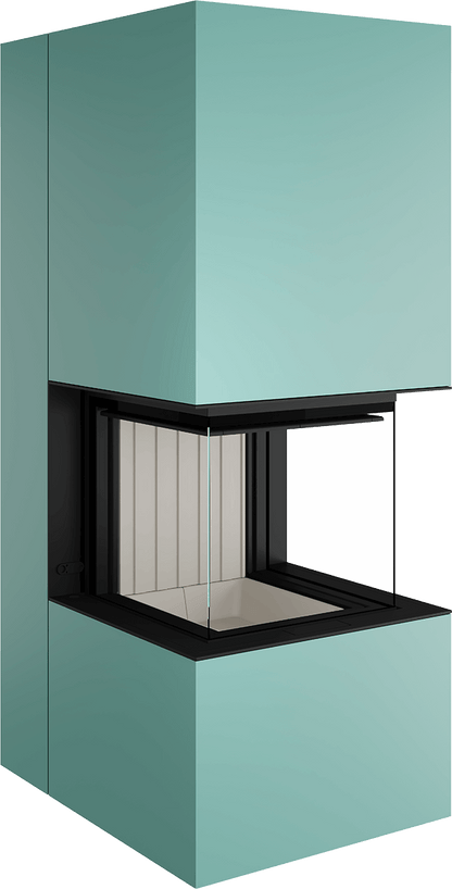 Artemis - Soba Eleganta cu Foc Panoramica 3-Fete, Design Premium Spartherm