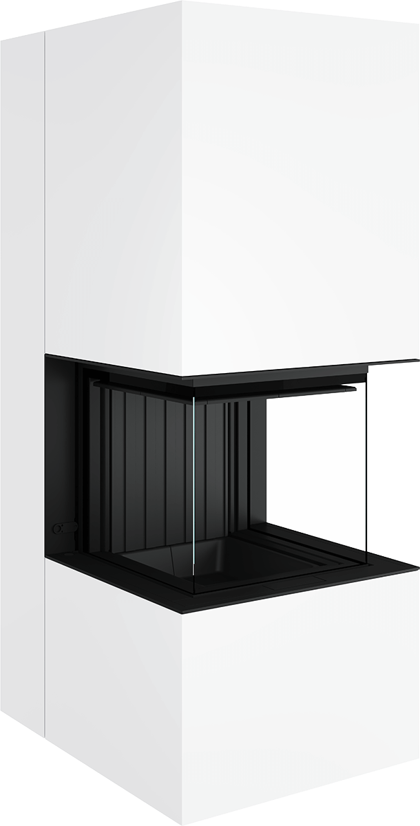 Artemis - Soba Eleganta cu Foc Panoramica 3-Fete, Design Premium Spartherm