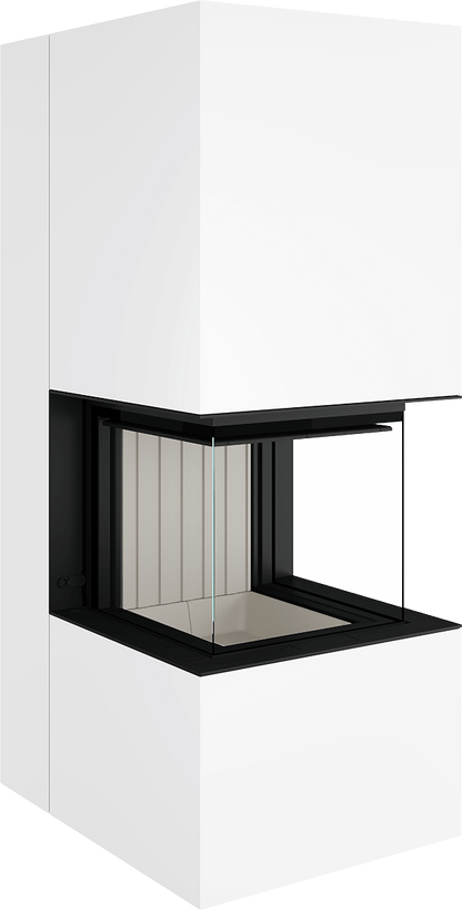 Artemis - Soba Eleganta cu Foc Panoramica 3-Fete, Design Premium Spartherm