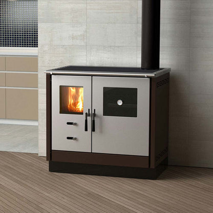 Șemineu pe lemne cu boiler - SD THERMO AS / SD THERMO AS S - Putere 11.5 kW, Cuptor și Plită