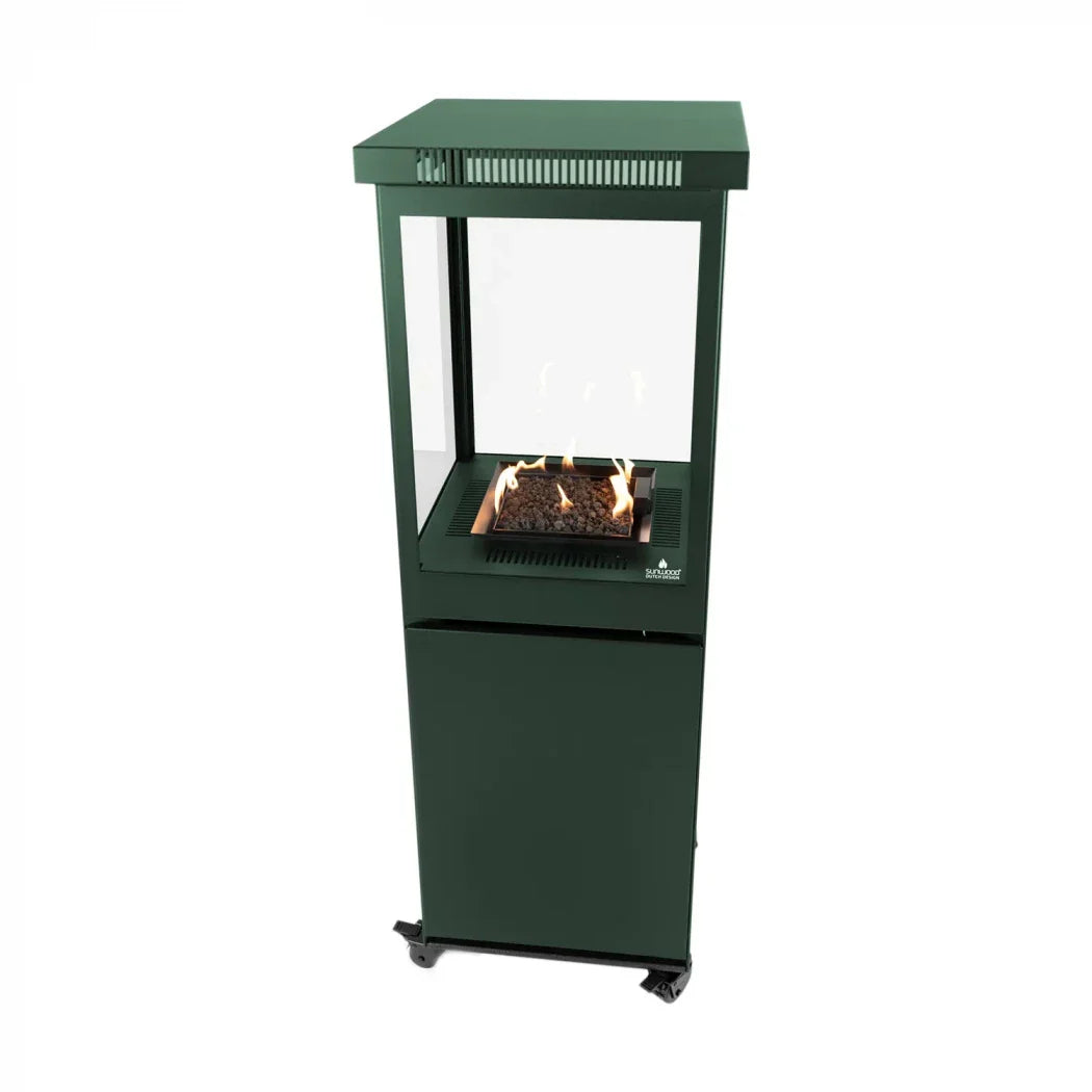Marino Limited - Șemineu Verde Galactic pentru Patios, cu Arzător pe Gaz