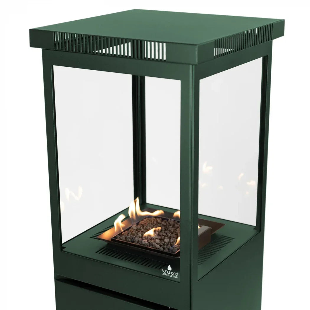 Marino Limited - Șemineu Verde Galactic pentru Patios, cu Arzător pe Gaz