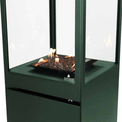 Marino Limited - Șemineu Verde Galactic pentru Patios, cu Arzător pe Gaz