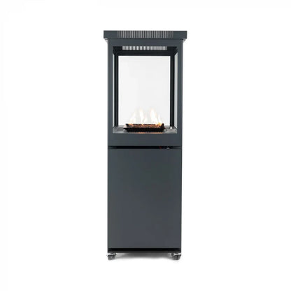 Marino Original - Șemineu de Exterior Gri Mat cu Gaz, Portabil și Elegant