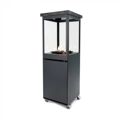 Marino Original - Șemineu de Exterior Gri Mat cu Gaz, Portabil și Elegant