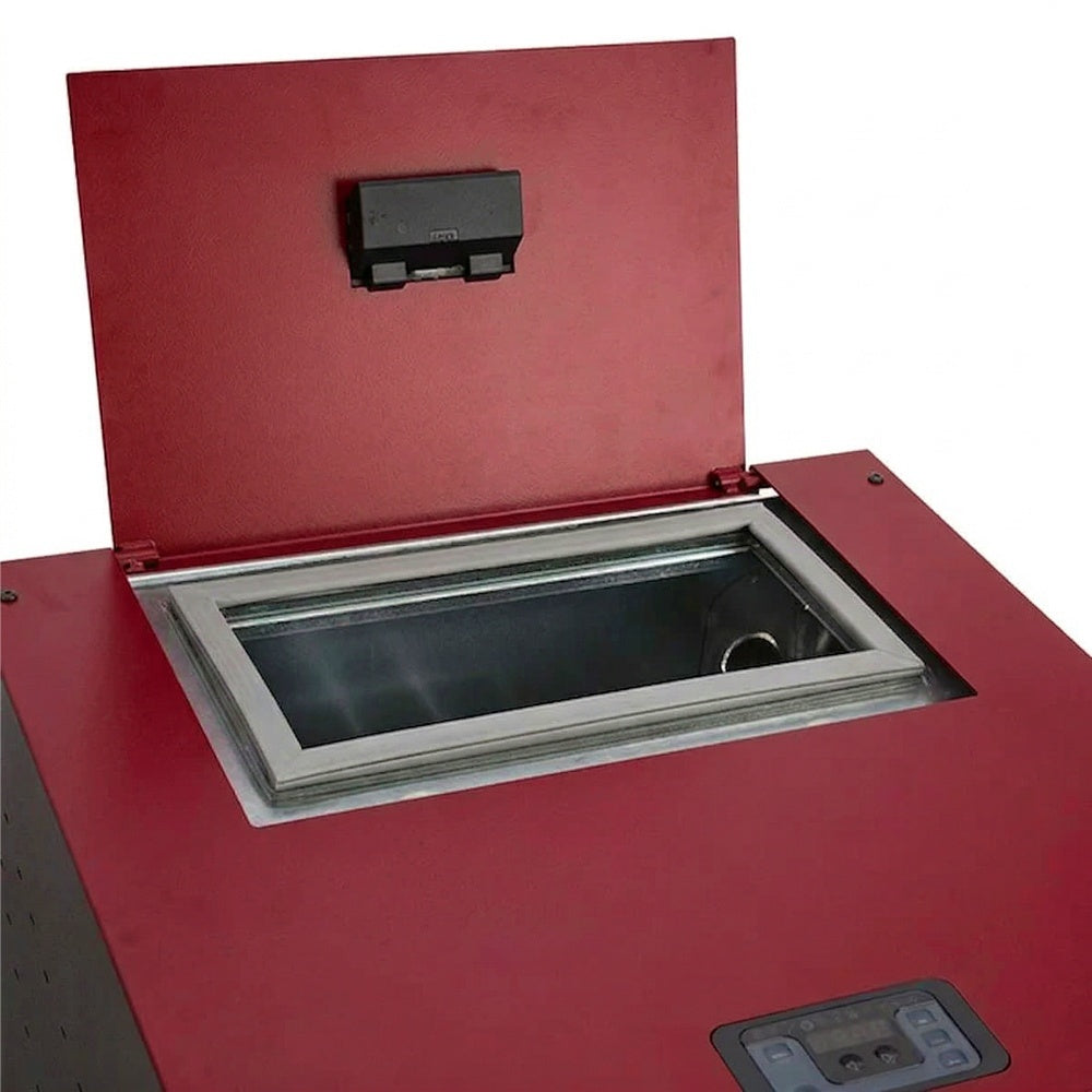 Termax Kamin ECO 25kW Pellet Fireplace Boiler - 160sqm Heating Capacity, 45kg Hopper, 42L Water Volume, Bordo