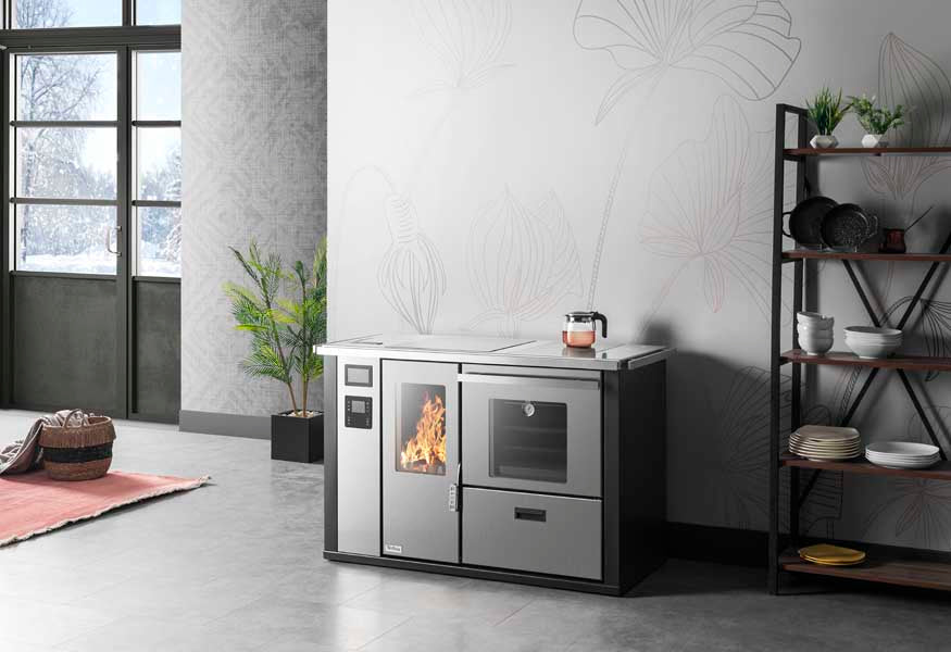 Termosobă pe peleți și lemn Teba TPW-23 Hydro Pellet, 22,4 kW