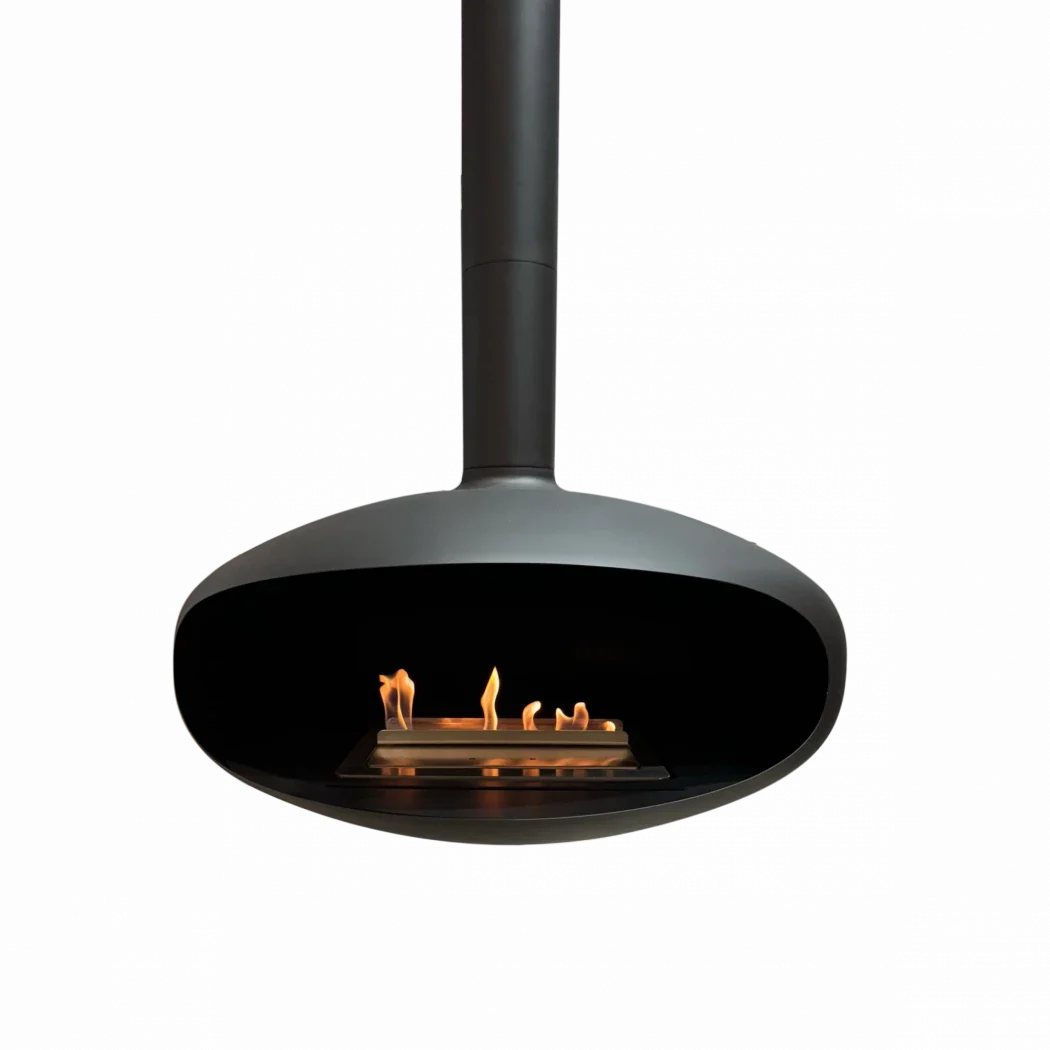 THE ICONIC - Șemineu Rotativ Suspendat pe Bioetanol, Diametru 90 cm