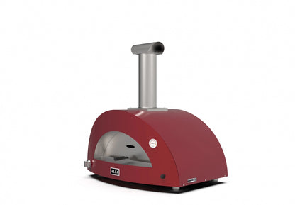 Cuptor hybrid 3 Pizze Moderno - Rosu