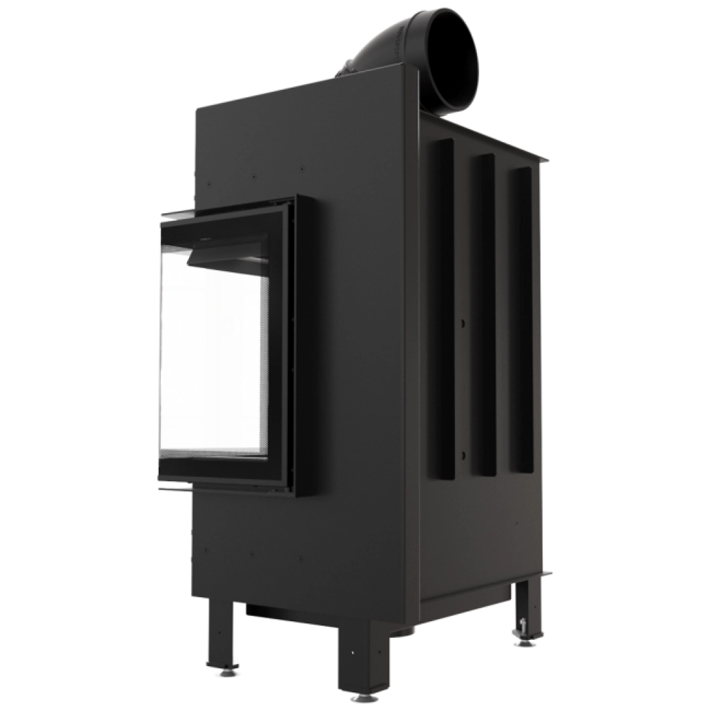 Focar semineu  S80 DECO - STICLA DREAPTA - Samota neagra