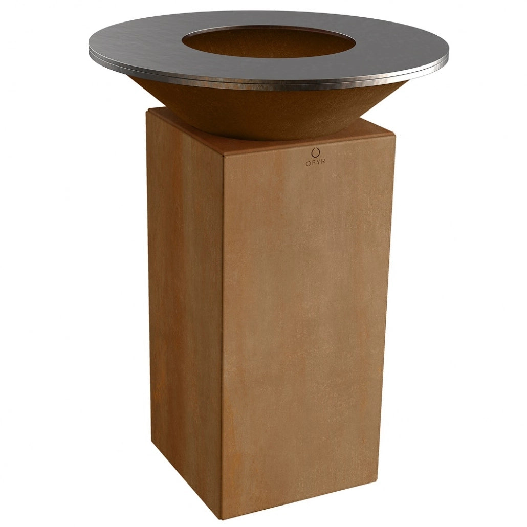 Set Gratar OFYR ORIGINAL Corten 75 cu vatra de gatit pe lemne + Gratar + Husa + Racleta