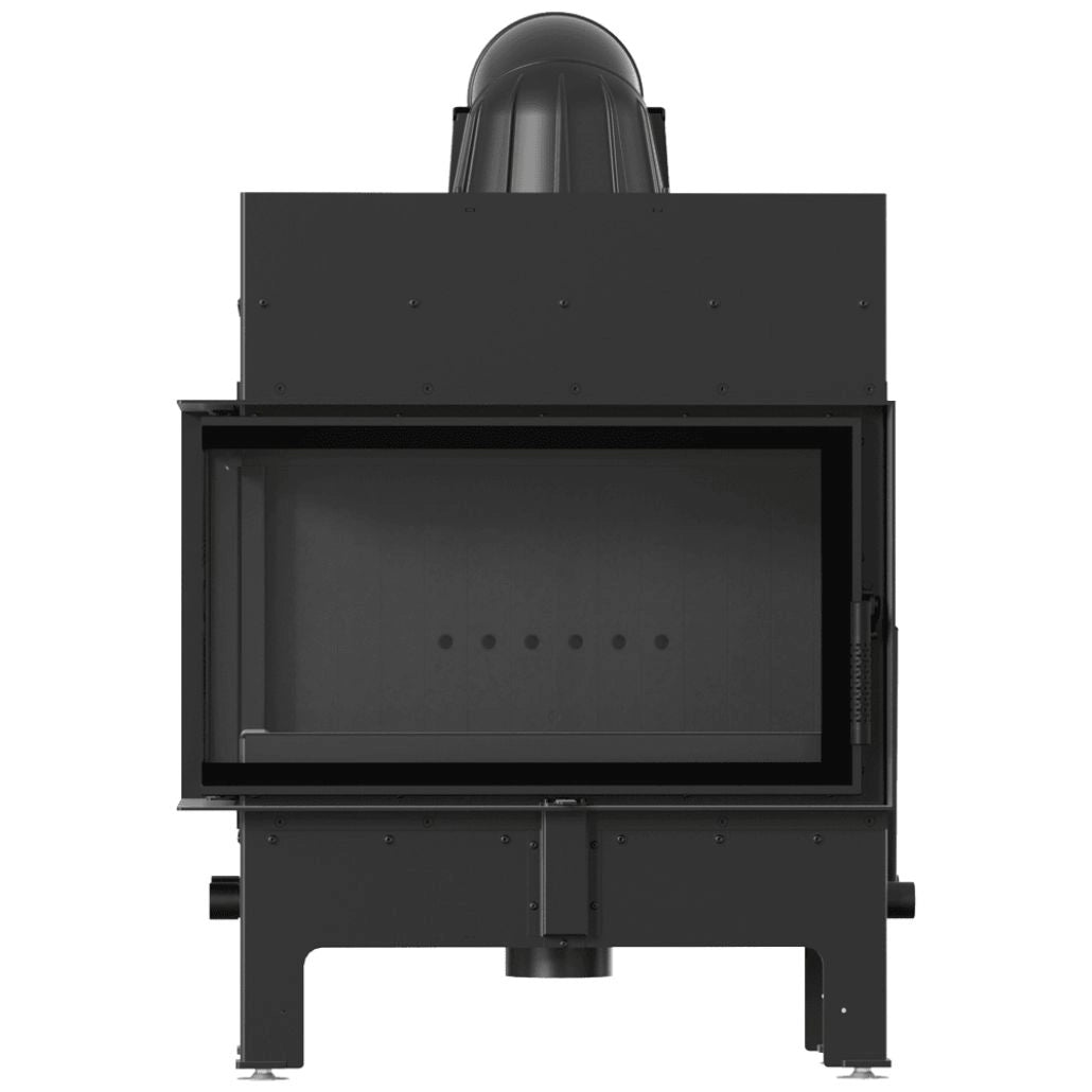 Focar semineu FLOTEK 10kW - Sticla Stanga Samota Neagra