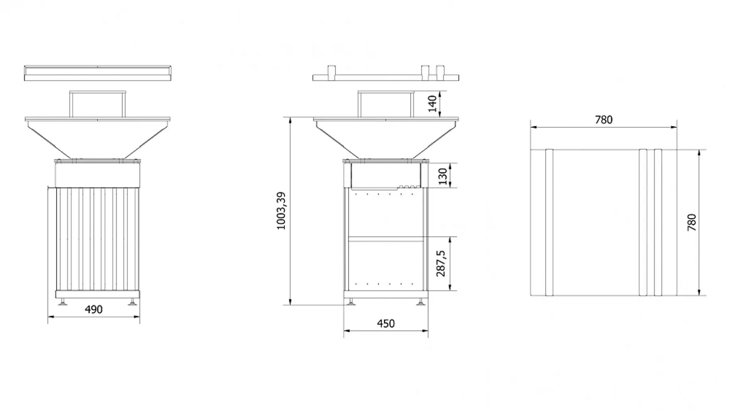 GRATAR QUADRUM 77CM SD