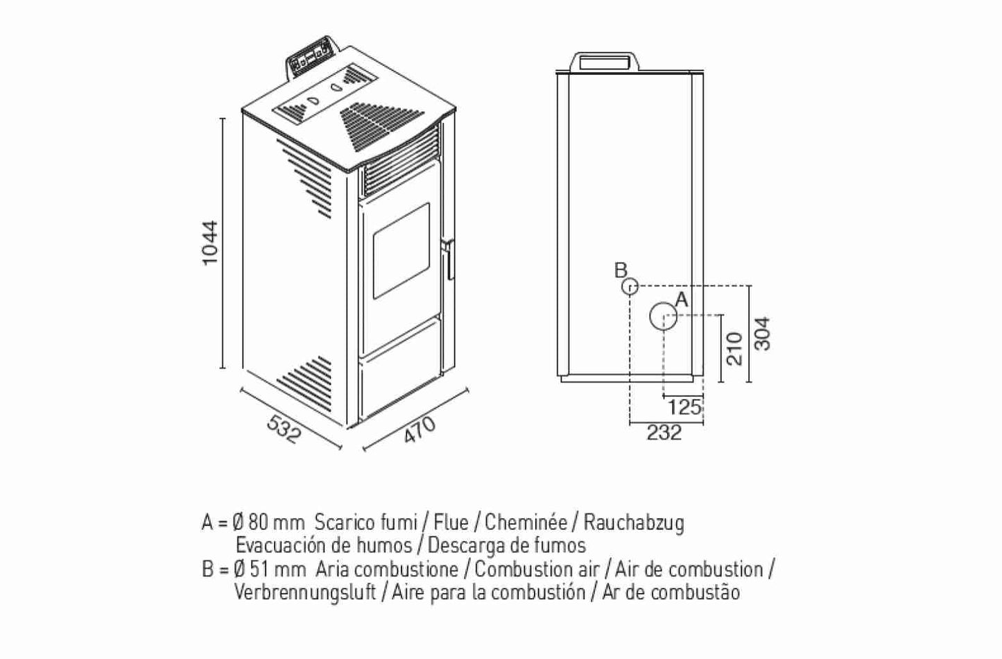 SOBA PELETI 13.5KW - PAOLA FILDES