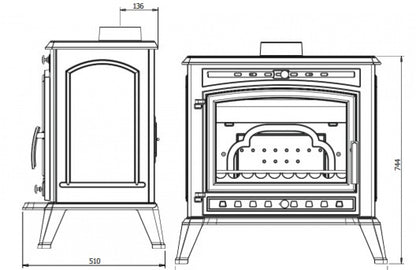 Soba fonta Alma 12kW