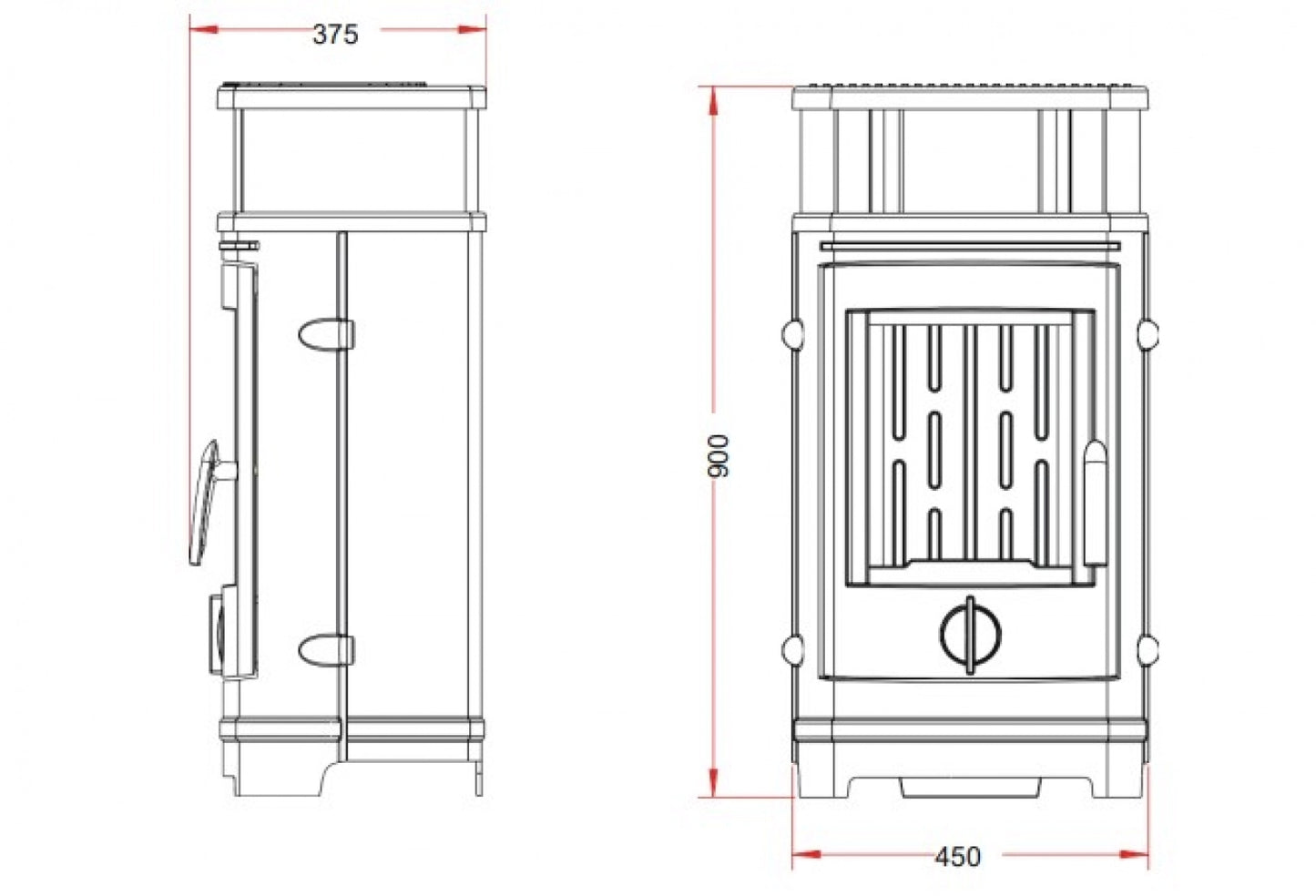 Soba fonta Treville 8kW