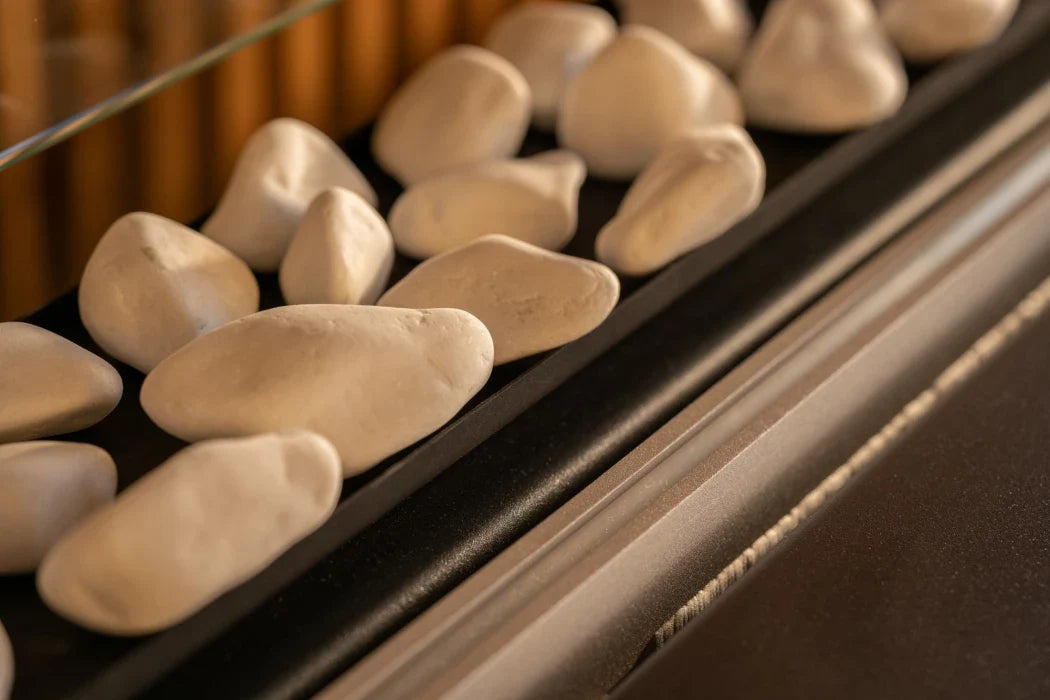 Tray of White Ceramic Stones - Planika
