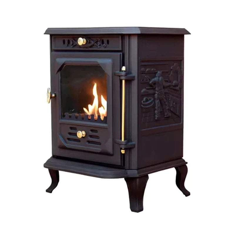 Ulvik - Șemineu Autoportant din Fontă pe Bioetanol - ScandiFlames