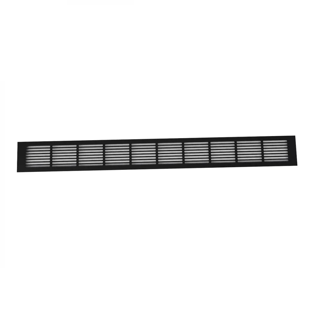 Grilaj de Ventilație Negru - 100x11 cm - 420 cm² - Ideal pentru Șeminee pe Gaz și Vapori de Apă