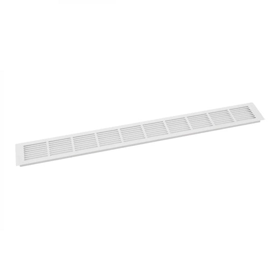 Grilaj de Ventilație Alb - 100x11 cm - 420 cm² - Ideal pentru Convecția Aerului la Șeminee