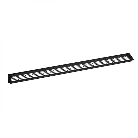 Grilaj de Ventilație Negru - 100x9 cm - 450 cm² - Ideal pentru Șeminee