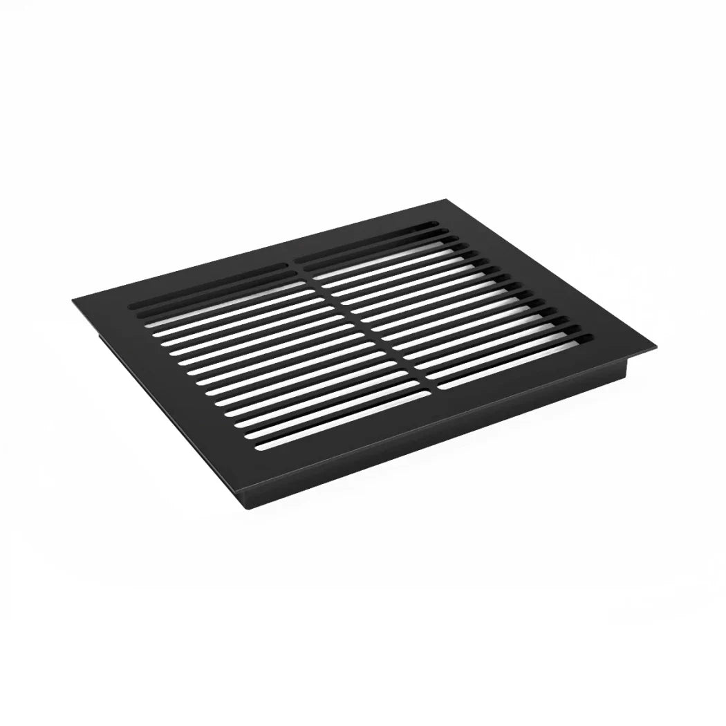 Grilaj de Ventilație Negru - 25x20.5 cm - 210 cm² - Soluție Ideală pentru Convecția Aerului
